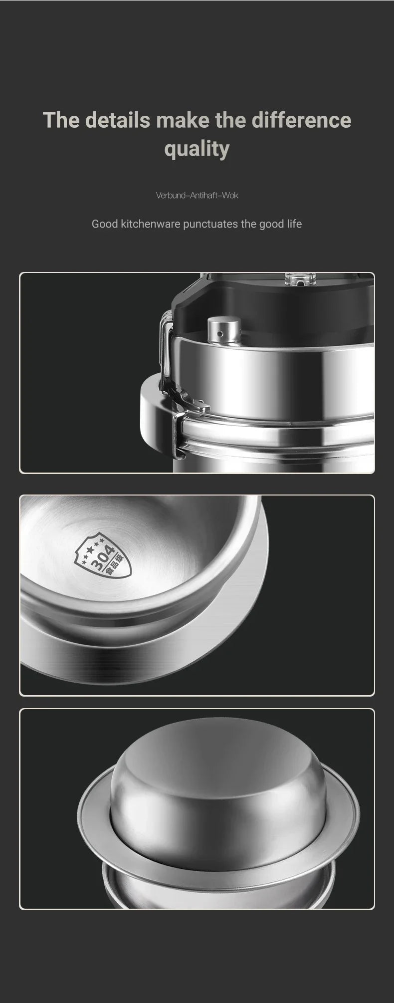 Grillio Stainless Pressure Cooker